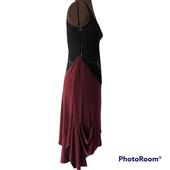 Sympli Black and Burgandy Sleeveless Dress/Tunic - Picture 7 of 7
